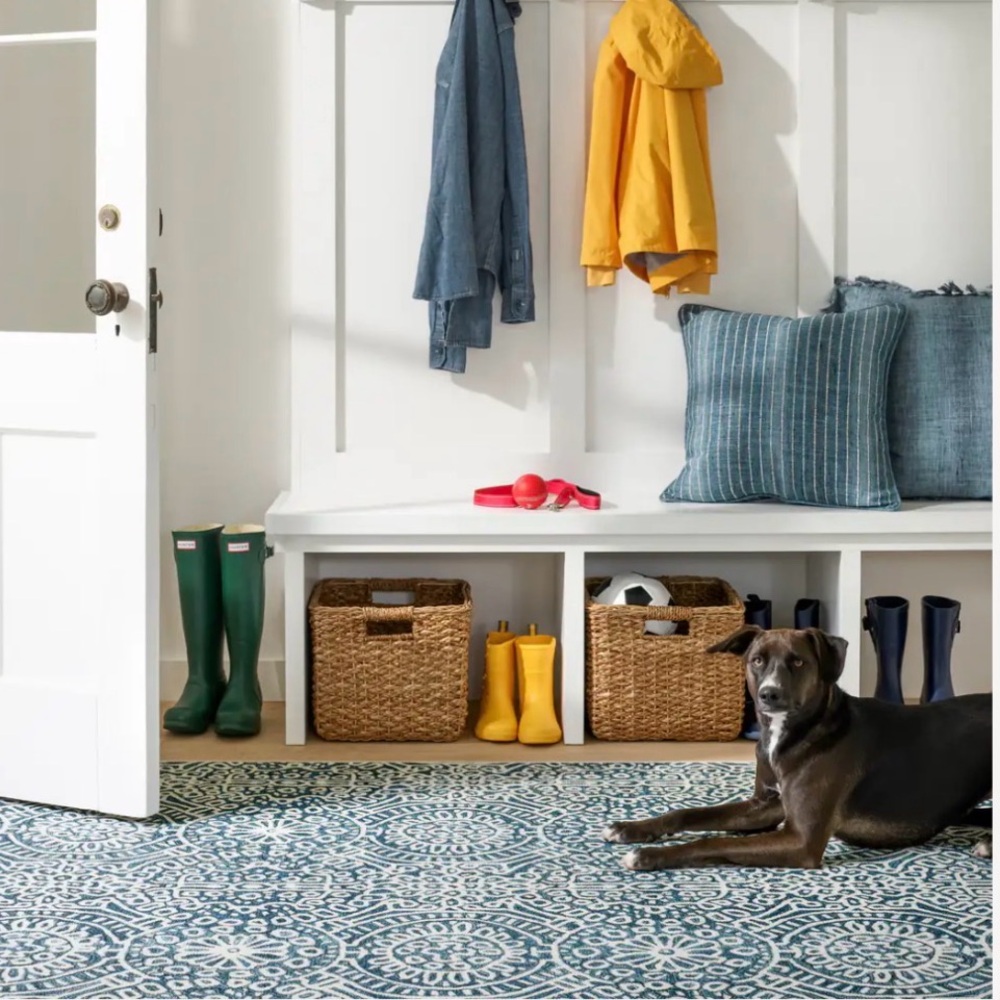 Temple Ink Machine Washable Rug by Annie Selke - Picture 2 of 10